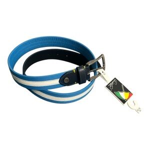 Arnold Palmer Blue with White Stipe Belt NWT